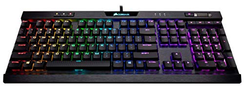 Corsair K70 MK.2 RGB Low Profile Teclado mecánico para Gaming retroiluminación LED RGB, QWERTY Español, Cherry MX Speed (Rápido y altamente preciso)