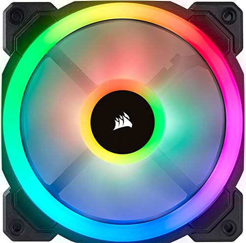 Corsair LL120 RGB Ventilador de PC (120 mm, Doble Halo RGB LED PWM) Paquete Soltero