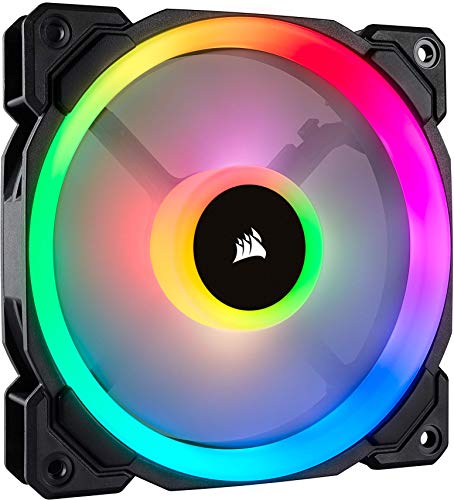 Corsair LL120 RGB Ventilador de PC (120 mm, Doble Halo RGB LED PWM) Paquete Soltero