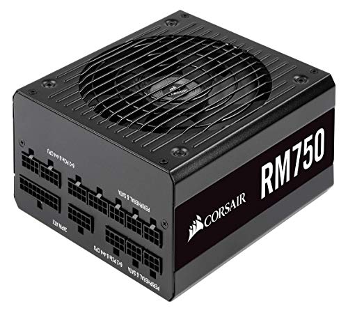Corsair RM750 - Fuente de Alimentación (ATX Totalmente Modular, 80 Plus Gold, 750 W) color negro (CP-9020195-EU) Corsair RM750 - Fuente de Alimentación (ATX Totalmente Modular, 80 Plus Gold, 750 W) color negro (CP-9020195-EU)