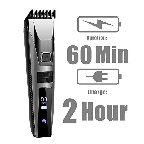 Cortapelos Impermeable con Peine-guía Todo en 1 Cortadora de Pelo con Pantalla LED Maquina Cortar Pelo Profesional Batería Recargable Cortapelos Impermeable con Peine-guía Todo en 1 Cortadora de Pelo con Pantalla LED Maquina Cortar Pelo Profesional Batería Recargable