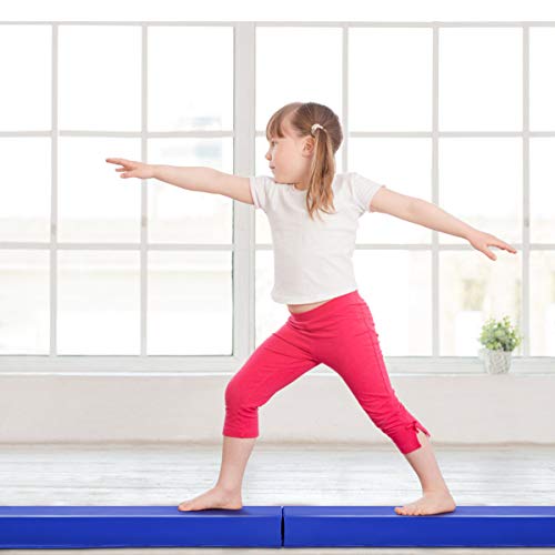 COSTWAY 117CM Barra de Equilibrio Gimnasia PU Entrenamiento Balance Beam para Fitness Ejercicio (Azul) COSTWAY 117CM Barra de Equilibrio Gimnasia PU Entrenamiento Balance Beam para Fitness Ejercicio (Azul)