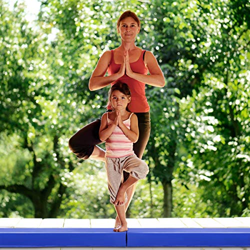 COSTWAY 117CM Barra de Equilibrio Gimnasia PU Entrenamiento Balance Beam para Fitness Ejercicio (Azul) COSTWAY 117CM Barra de Equilibrio Gimnasia PU Entrenamiento Balance Beam para Fitness Ejercicio (Azul)