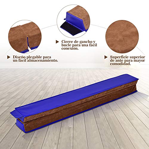 COSTWAY Barra de Equilibrio Plegable Gimnasia Entrenamiento Balance Beam para Fitness Ejercicio COSTWAY Barra de Equilibrio Plegable Gimnasia Entrenamiento Balance Beam para Fitness Ejercicio