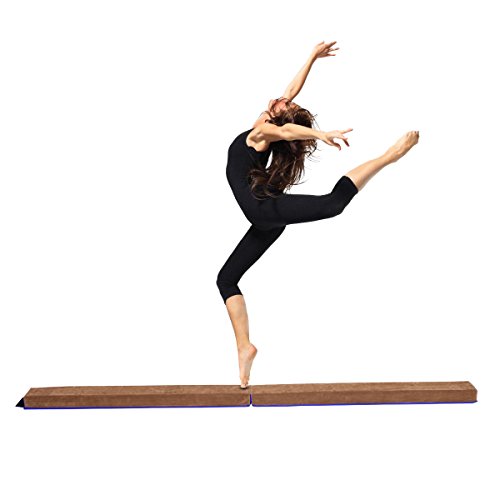 COSTWAY Barra de Equilibrio Plegable Gimnasia Entrenamiento Balance Beam para Fitness Ejercicio