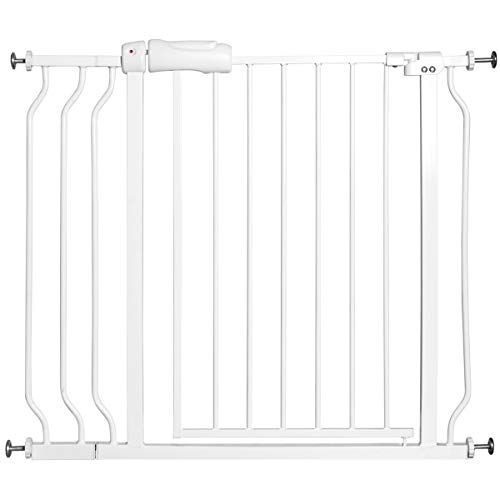 COSTWAY Barrera de Seguridad Extensible de 74-98cm de Metal para Puerta Escalera Valla Protección para Bebé Perro Mascotas COSTWAY Barrera de Seguridad Extensible de 74-98cm de Metal para Puerta Escalera Valla Protección para Bebé Perro Mascotas