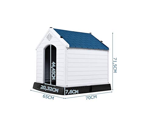 COSTWAY Casa para Perros de Plástico para Jardín Interior y Exterior Caseta para Perro con Suelo Elevado (S) COSTWAY Casa para Perros de Plástico para Jardín Interior y Exterior Caseta para Perro con Suelo Elevado (S)