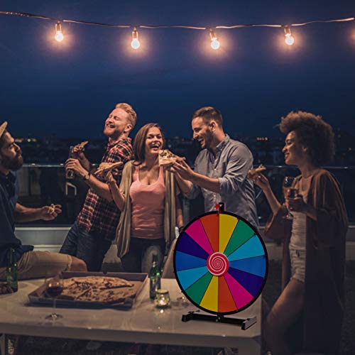 COSTWAY Ruleta de Juego con Soporte Puede Escribir y Limpiar con Pluma Borrable para Fiesta Juguete (18 Pulgadas) COSTWAY Ruleta de Juego con Soporte Puede Escribir y Limpiar con Pluma Borrable para Fiesta Juguete (18 Pulgadas)
