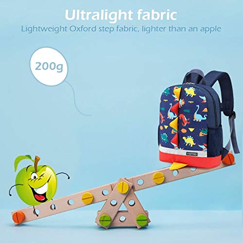 Cosyres Dinosaurios Mochila para Niños Infantil Guarderia Mochila Escolar (Azul Oscuro)