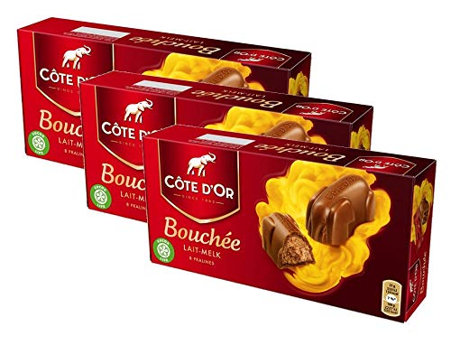 Cote d'Or Bouchee Lait, paquete de 3 3x200g (16x25g)