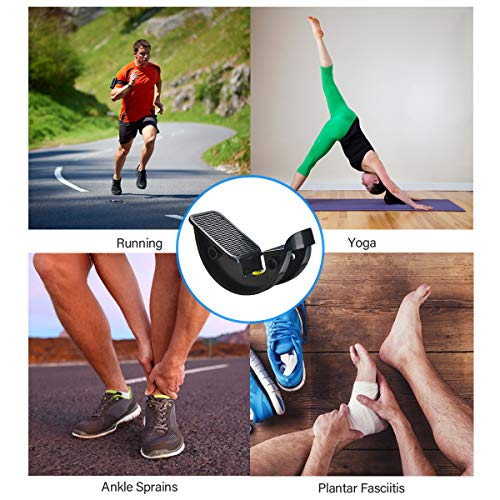 COVVY Foot Rocker Stretcher Storcher Tobillo Junta Plantar para tendinitis de Aquiles, Estiramiento Muscular, pies y férula de Alivio del Dolor (Black)