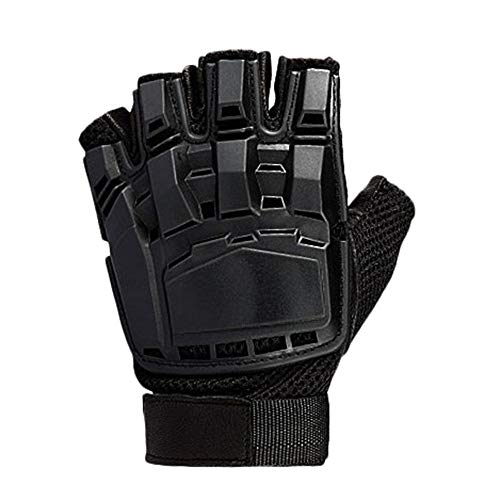 COZOCO Unisex Tácticas Al Aire Libre Guantes Cálidos De Invierno Medio Dedo Bicicleta Escalada Guantes De Trabajo (XL, negro) COZOCO Unisex Tácticas Al Aire Libre Guantes Cálidos De Invierno Medio Dedo Bicicleta Escalada Guantes De Trabajo (XL, negro)