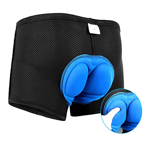 COZONE Pantalón Corto para Bicicleta Hombre Pantalón Corto para Hacer Ciclismo 3D Gel Ropa Interior de Bicicleta MTB Acolchado Pantalónes Cortos Antideslizantes y Transpirables (M)