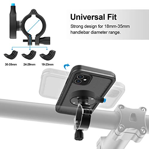 Cozycase Soporte Movil Bici para iPhone 11 con Funda estanca, Teléfono Aluminio Manillar de Bicicleta de Montaje Cozycase Soporte Movil Bici para iPhone 11 con Funda estanca, Teléfono Aluminio Manillar de Bicicleta de Montaje