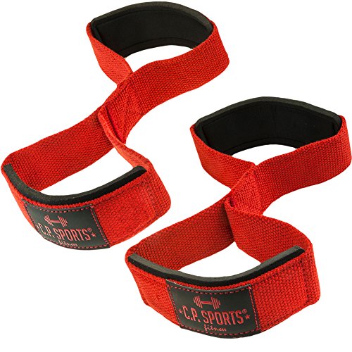 C.P. Sports 38752 – Fitness Entrenamiento de la Fuerza,, gewichthebens 8 trabillas, Double Loop, Lifting Straps, Muerto, Cross Varios Colores, T12-3-red, rojo C.P. Sports 38752 – Fitness Entrenamiento de la Fuerza,, gewichthebens 8 trabillas, Double Loop, Lifting Straps, Muerto, Cross Varios Colores, T12-3-red, rojo