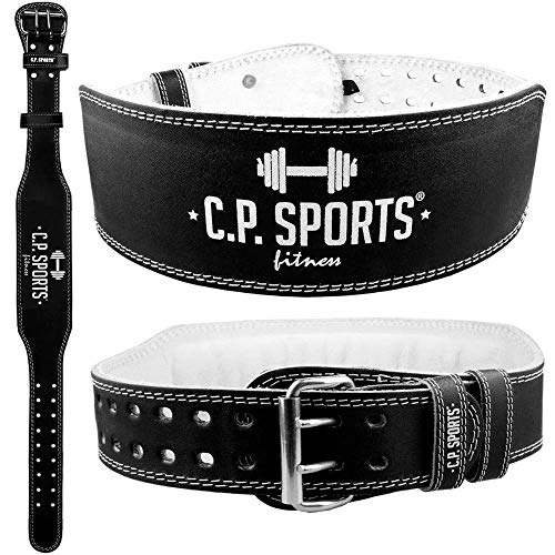 C.P. Sports – Cinturón para Entrenamiento con Pesas (Piel)