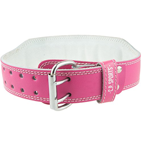 CP Sports – Cinturón para mujer/niña de piel color salmón – Cinturón de apoyo levantamiento de pesas CP Sports – Cinturón para mujer/niña de piel color salmón – Cinturón de apoyo levantamiento de pesas
