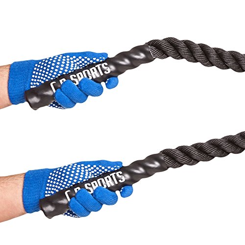 C.P. Sports Cross-Training - Guantes de entrenamiento para interiores y exteriores (azul)