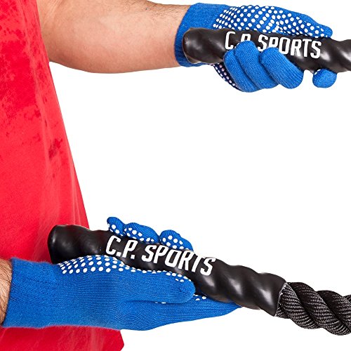 C.P. Sports Cross-Training - Guantes de entrenamiento para interiores y exteriores (azul)