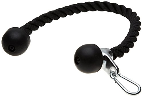 C.P. Sports mosquetón tríceps Cuerda, Negro, 70 cm C.P. Sports mosquetón tríceps Cuerda, Negro, 70 cm