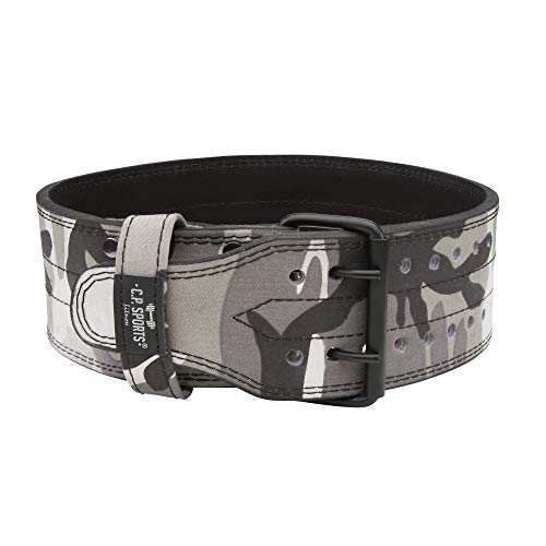 C.P. Sports Powerlifting - Cinturón de entrenamiento, cinturón para levantamiento de pesas, cinturón de fitness (camuflaje, talla M = 78-104 cm) C.P. Sports Powerlifting - Cinturón de entrenamiento, cinturón para levantamiento de pesas, cinturón de fitness (camuflaje, talla M = 78-104 cm)