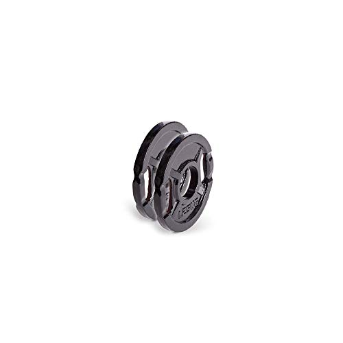 C.P.Sports - Par de Discos olímpicos de Goma Maciza Parachoques con Barra de 50 mm, 2 Pesas con Mancuernas de 10 kg C.P.Sports - Par de Discos olímpicos de Goma Maciza Parachoques con Barra de 50 mm, 2 Pesas con Mancuernas de 10 kg