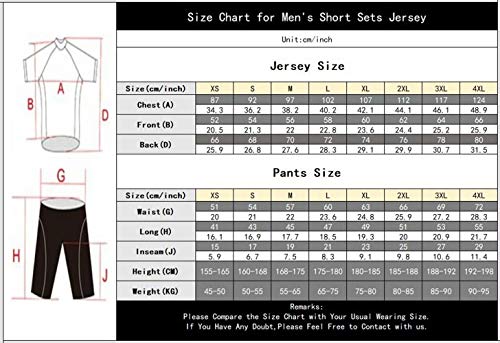 CQXMM Traje de Ciclismo para Hombre de Equipos. Culotte y Maillot con 3D Gel Pad para MTB, Spinning, Bicicleta de Carretera CQXMM Traje de Ciclismo para Hombre de Equipos. Culotte y Maillot con 3D Gel Pad para MTB, Spinning, Bicicleta de Carretera