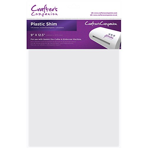 Crafter's Companion GEM-Acc-PLAS Gemini Accesorios Calza Plástica Blanco-White, 36 x 23.4 x 0.2 cm