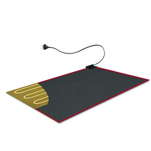 CRAVOG Alfombra calefactable de 180 x 280 cm, color negro