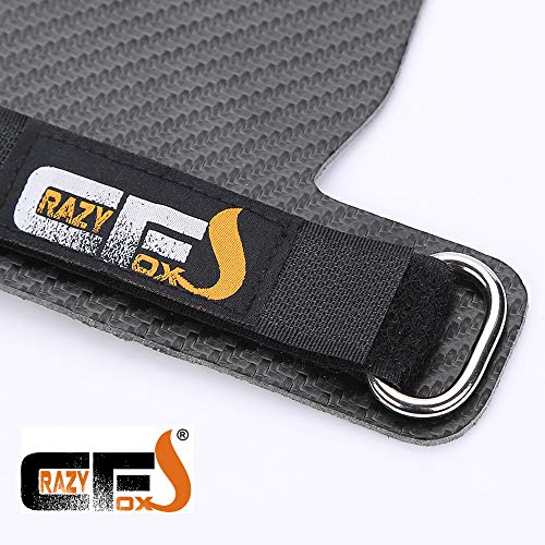 CRAZYFOXS Calleras para Crossfit - Grips 3H Fibra de Carbono – Guantes de Gimnasio para Protección de Manos - Hombre y Mujer Negro - Gym Fitness Halterofilia Pesas - 3 Agujeros (M) CRAZYFOXS Calleras para Crossfit - Grips 3H Fibra de Carbono – Guantes de Gimnasio para Protección de Manos - Hombre y Mujer Negro - Gym Fitness Halterofilia Pesas - 3 Agujeros (M)
