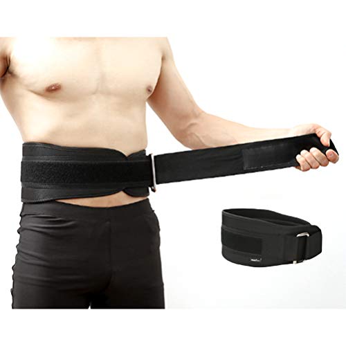 Creacom Cinturón de Soporte de Cintura Ajustable Nylon EVA Cinturón de Sentadillas para Levantamiento de Pesas Soporte de Espalda Baja Gimnasio Culturismo Culturismo Squats Entrenamiento Negro L Creacom Cinturón de Soporte de Cintura Ajustable Nylon EVA Cinturón de Sentadillas para Levantamiento de Pesas Soporte de Espalda Baja Gimnasio Culturismo Culturismo Squats Entrenamiento Negro L