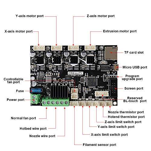 Creality Ender 3 V2 Silent Placa base Upgrade V4.2.7 Mainboard para Ender 3 V2 Creality Ender 3 V2 Silent Placa base Upgrade V4.2.7 Mainboard para Ender 3 V2