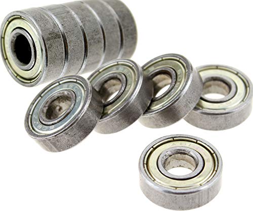 Create idea - Lote de 10 rodamientos ABEC 5 608ZZ para patinete o skate de alto rendimiento Create idea - Lote de 10 rodamientos ABEC 5 608ZZ para patinete o skate de alto rendimiento