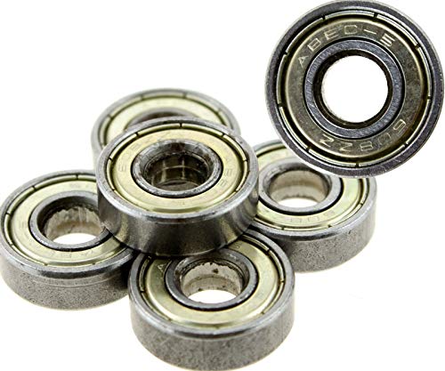 Create idea - Lote de 10 rodamientos ABEC 5 608ZZ para patinete o skate de alto rendimiento Create idea - Lote de 10 rodamientos ABEC 5 608ZZ para patinete o skate de alto rendimiento