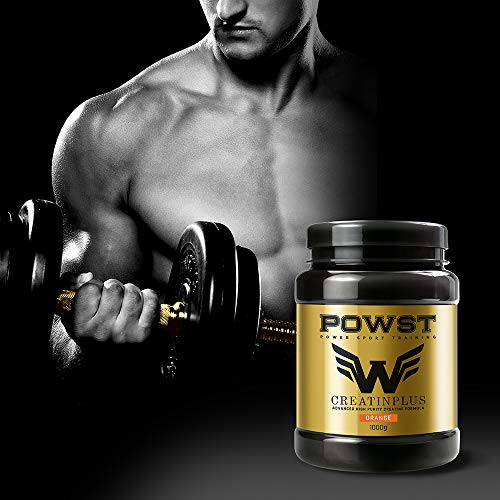 Creatina Monohidratada en polvo, Creatine Monohydrate con Taurina y Magnesio, 1 Kg (Sabor Naranja) POWST Creatina Monohidratada en polvo, Creatine Monohydrate con Taurina y Magnesio, 1 Kg (Sabor Naranja) POWST