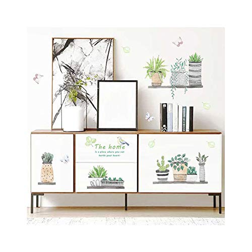 Creativas de la pared plantas verdes delicados Pegatinas de pared desmontable de la etiqueta autoadhesiva para la etiqueta engomada decoración del hogar Creativas de la pared plantas verdes delicados Pegatinas de pared desmontable de la etiqueta autoadhesiva para la etiqueta engomada decoración del hogar