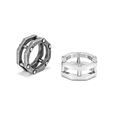 Creativo polígono Anillo Hombre Personalidad Hip-Hop Calle dominador de Acero de Titanio El Anillo del Dedo índice Estudiante Dedo meñique,Steel,7 Creativo polígono Anillo Hombre Personalidad Hip-Hop Calle dominador de Acero de Titanio El Anillo del Dedo índice Estudiante Dedo meñique,Steel,7