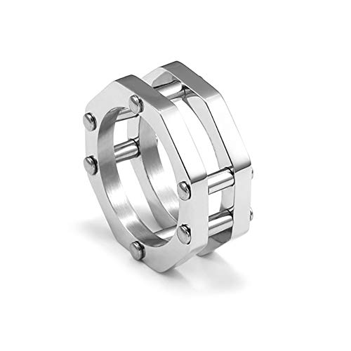 Creativo polígono Anillo Hombre Personalidad Hip-Hop Calle dominador de Acero de Titanio El Anillo del Dedo índice Estudiante Dedo meñique,Steel,7 Creativo polígono Anillo Hombre Personalidad Hip-Hop Calle dominador de Acero de Titanio El Anillo del Dedo índice Estudiante Dedo meñique,Steel,7