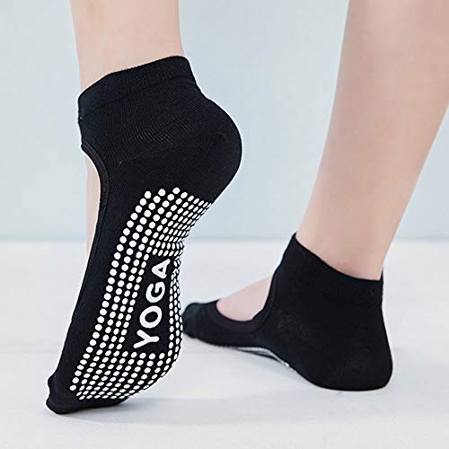 Creator2018 2 pares de calcetines deportivos para mujer, transpirables, para yoga, pilates, barras, ballet, danza, 35 – 39, color negro Creator2018 2 pares de calcetines deportivos para mujer, transpirables, para yoga, pilates, barras, ballet, danza, 35 – 39, color negro