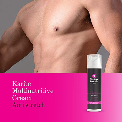 Crema Antiestrías Reafirmante y Multinutritiva 200 ml | Manteca de Karité | Brazos, Piernas, Pecho | Combate estrías del Embarazo, Pubertad y Cambios de Peso | Nutritiva e Hidratante | Mujer y Hombre