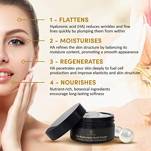Crema Facial de Acido Hialuronico ORGÁNICO 100ml - Vegano de Alta Calidad - Concentrado - Crema Contorno Ojos con Acido Hialuronico Puro + Aloe Vera - Crema Antiarrugas Antiedad - Hecho en Alemania Crema Facial de Acido Hialuronico ORGÁNICO 100ml - Vegano de Alta Calidad - Concentrado - Crema Contorno Ojos con Acido Hialuronico Puro + Aloe Vera - Crema Antiarrugas Antiedad - Hecho en Alemania