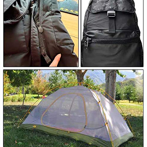 Cremallera, cremallera de resina mediana 8#,70 cm Cremallera deslizante doble para abrigo/plumón/chaqueta/parka (2 piezas)