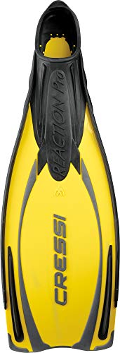 Cressi Flosse Reation Pro Aletas, Unisex, Amarillo/Plateado, 38-39 Cressi Flosse Reation Pro Aletas, Unisex, Amarillo/Plateado, 38-39