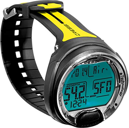 Cressi Leonardo Ordenador de Buceo, Adultos Unisex, Negro/Amarillo, Talla única Cressi Leonardo Ordenador de Buceo, Adultos Unisex, Negro/Amarillo, Talla única