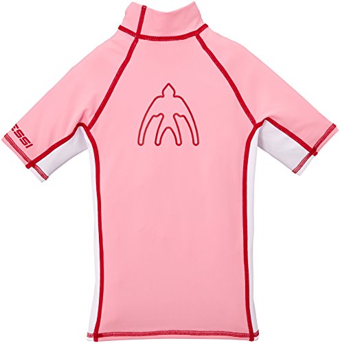 Cressi LW476902, Camiseta Para Niños, Rosa, S/2 (talla del fabricante:6-7 años)