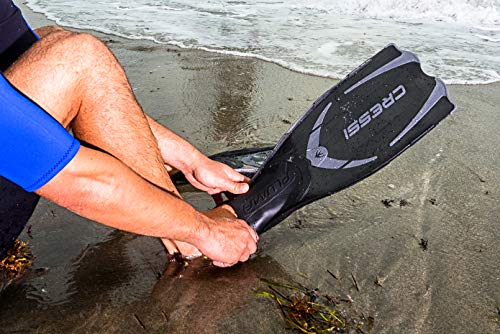 Cressi Pluma - Aletas de buceo, color negro (black) - Tamaño 43/44 Cressi Pluma - Aletas de buceo, color negro (black) - Tamaño 43/44