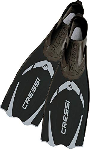 Cressi Pluma - Aletas de buceo, color negro (black) - Tamaño 43/44 Cressi Pluma - Aletas de buceo, color negro (black) - Tamaño 43/44
