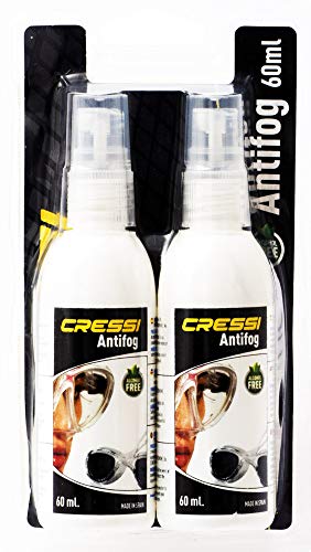 Cressi Premium Anti Fog - Antivaho Gel para Máscara de Buceo/Gafas de Natación,60 ml/2 Pack