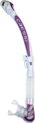Cressi Schnorchel Beta Ultra Flex Snorkel, Unisex, Blanco/Lila Cressi Schnorchel Beta Ultra Flex Snorkel, Unisex, Blanco/Lila