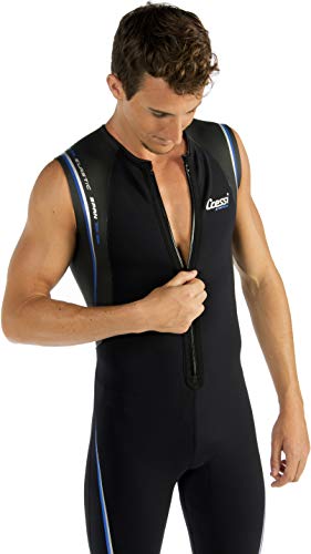 Cressi Termico Man Shorty Wetsuit 2mm - Traje de Buceo Shorty para Hombres - 2mm de Neopreno de Doble Forro - Color Negro